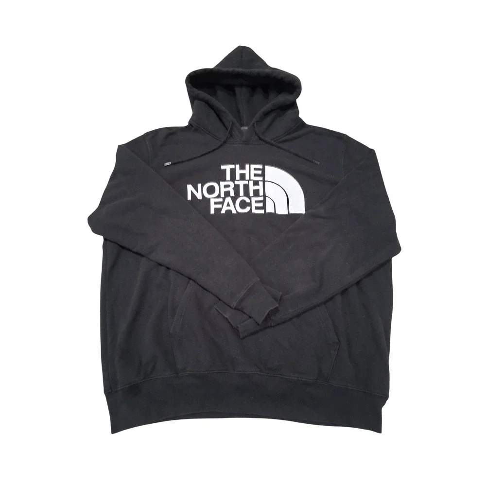 The North Face Mens Half Dome Pullover Hoodie Black XL Logo Sweatshirt